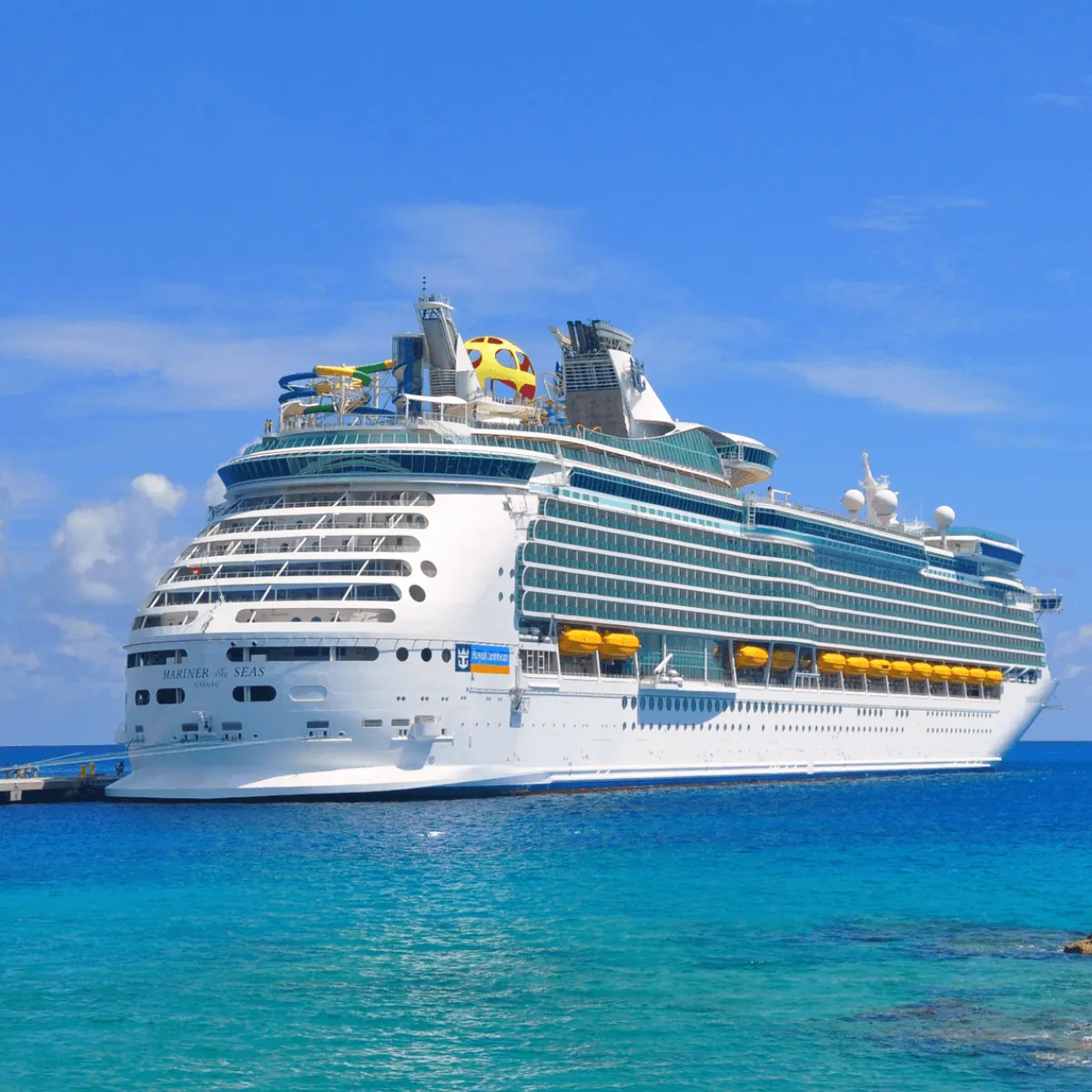 Royal Caribbean's Mariner of the Seas on open water